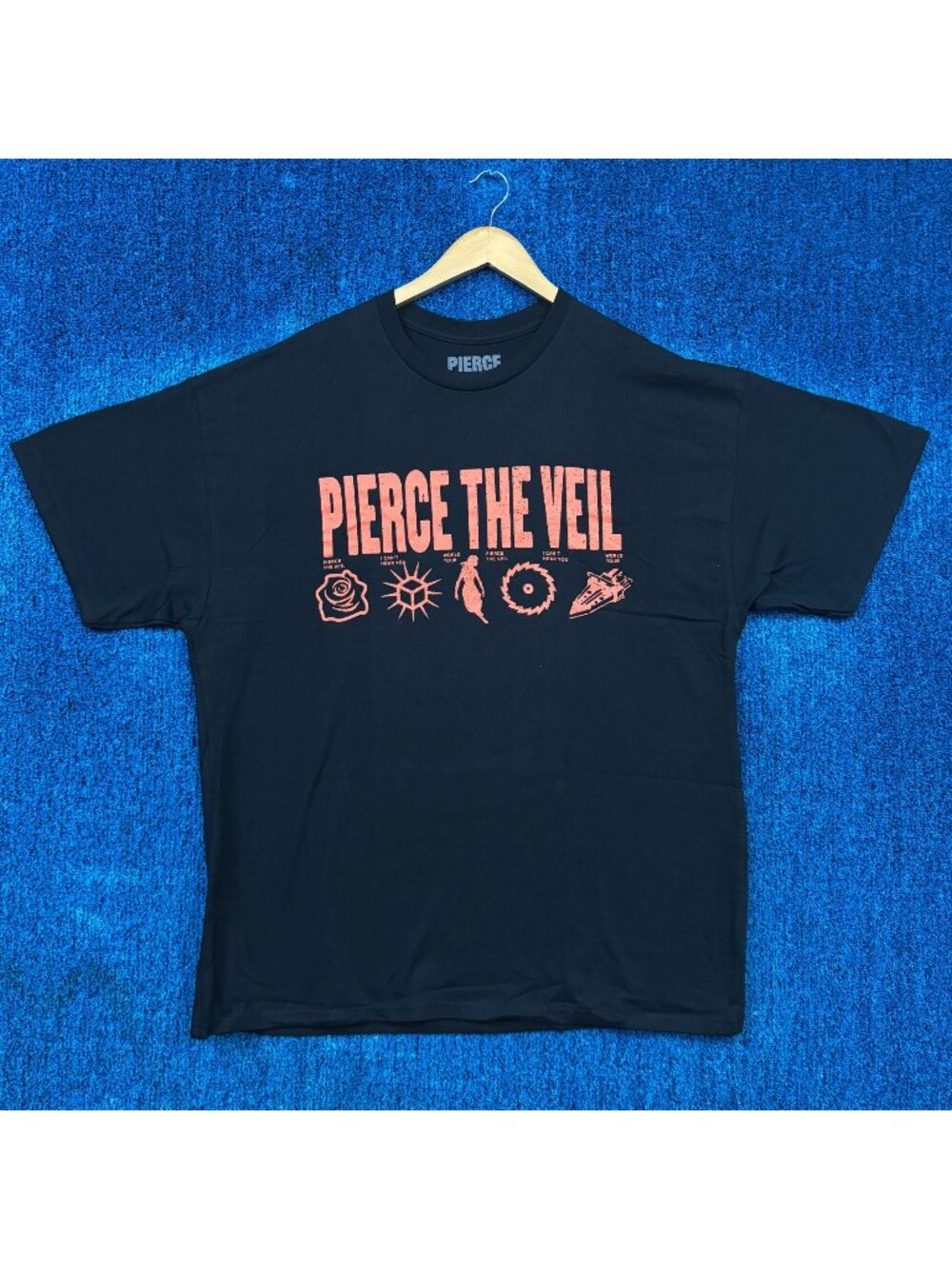 Pierce the Veil I Cant Hear You World Tour Pop Punk Tee 2X